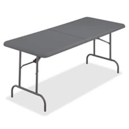Iceberg IndestrucTable Classic Bi-Fold Folding Table, Platinum Granite Top, 30 in W x 72 in L x 29 in H ICE65463